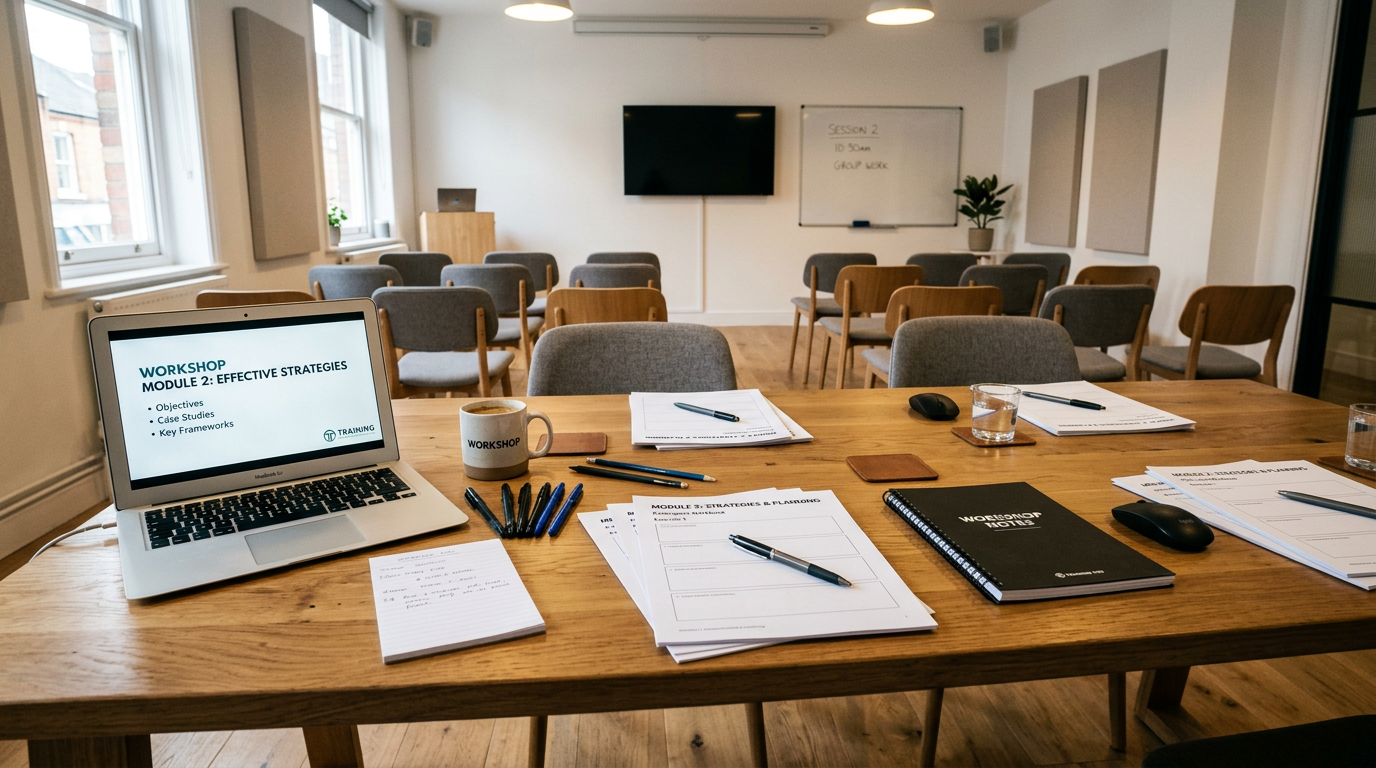 A workshop session taking place at the academy